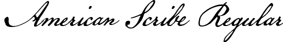 American Scribe Regular font - AmericanScribe.ttf