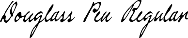 Douglass Pen Regular font - DouglassPen.ttf