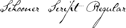 Schooner Script Regular font - SchoonerScript.ttf