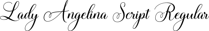 Lady Angelina Script Regular font - Lady Angelina Script.otf