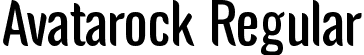 Avatarock Regular font - avatarock.ttf