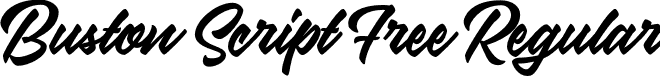 Buston Script Free Regular font - Buston Script Free.otf