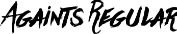 Againts Regular font - againts.otf