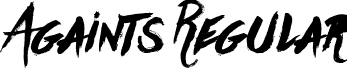 Againts Regular font - againts.ttf