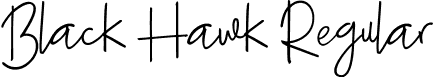 Black Hawk Regular font - Black Hawk.ttf