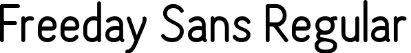 Freeday Sans Regular font - FreedaySans-Regular.ttf