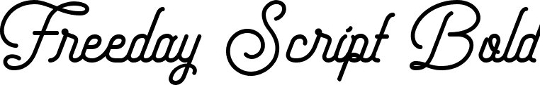 Freeday Script Bold font - FreedayScript-Bold.ttf