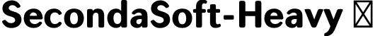 SecondaSoft-Heavy  font - SecondaSoft-Heavy.otf