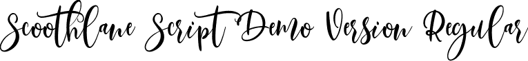 Scoothlane Script Demo Version Regular font - Scoothlane Script Demo Version.ttf