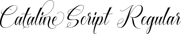 Cataline Script Regular font - Cataline Script.ttf