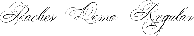 Peaches Demo Regular font - Peaches Demo File.ttf