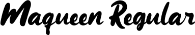 Maqueen Regular font - Maqueen Demo.ttf