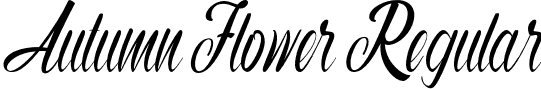 Autumn Flower Regular font - Autumn Flower.otf