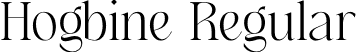 Hogbine Regular font - Hogbine.otf