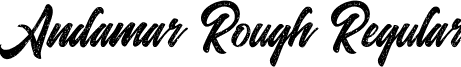 Andamar Rough Regular font - Andamar rough.ttf