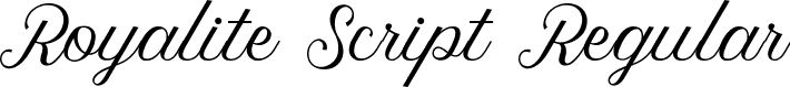 Royalite Script Regular font - Royalite Script.ttf