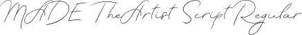 MADE TheArtist Script Regular font - MADE TheArtist Script PERSONAL USE.otf