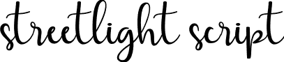 streetlight script font - Streetlight script.ttf