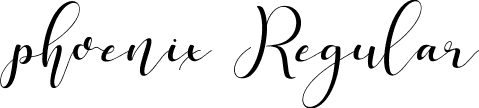 phoenix Regular font - phoenix.ttf