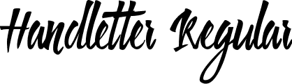 Handletter Regular font - Handletter.otf