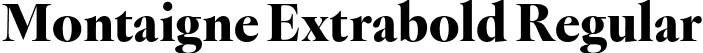 Montaigne Extrabold Regular font - Montaigne-Extrabold.otf