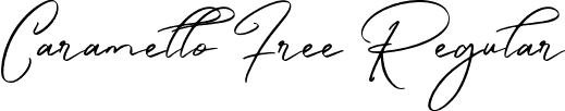 Caramello Free Regular font - Caramello Free.otf