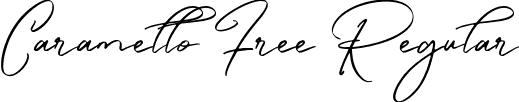 Caramello Free Regular font - Caramello Free.ttf