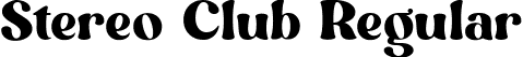 Stereo Club Regular font - stereo-club.ttf