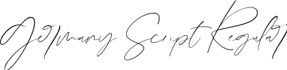 Germany Script Regular font - Germany Script Demo.ttf