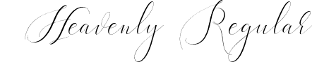 Heavenly Regular font - Heavenly Regular demo version.otf