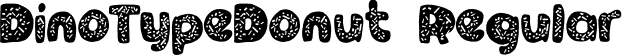 DinoTypeDonut Regular font - DinoTypeDonut.otf