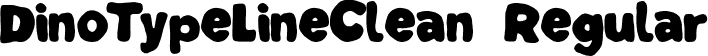 DinoTypeLineClean Regular font - DinoTypeLineClean.otf