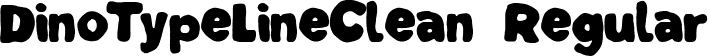 DinoTypeLineClean Regular font - DinoTypeLineClean.ttf