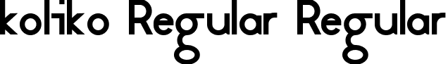 koliko Regular Regular font - koliko-Regular.ttf