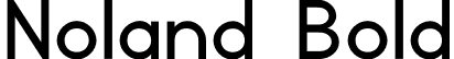 Noland Bold font - Noland Bold.otf