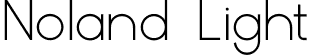 Noland Light font - Noland Light.otf