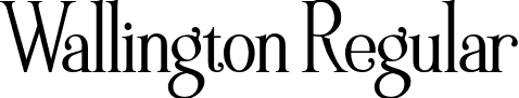 Wallington Regular font - Wallington-Regular.ttf