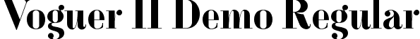 Voguer II Demo Regular font - VoguerIIDemoRegular.ttf