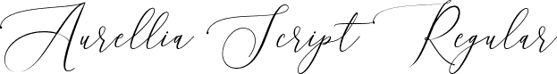 Aurellia Script Regular font - Aurelia.ttf