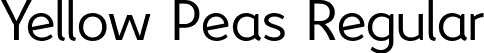 Yellow Peas Regular font - YellowPeas-Regular.otf