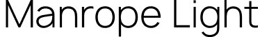 Manrope Light font - light.otf