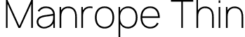 Manrope Thin font - thin.otf