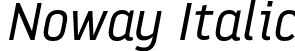 Noway Italic font - Noway_Regular_Italic.otf