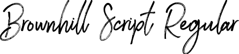 Brownhill Script Regular font - Brownhill Script.otf