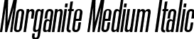 Morganite Medium Italic font - Morganite-MediumItalic.ttf