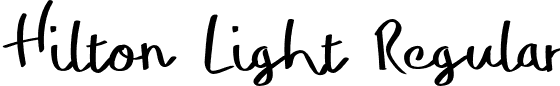 Hilton Light Regular font - Hilton-Light.otf