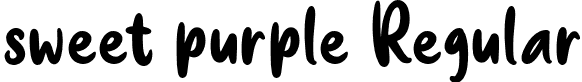 sweet purple Regular font - sweet purple.otf