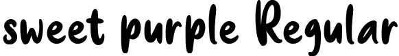 sweet purple Regular font - sweet purple.ttf