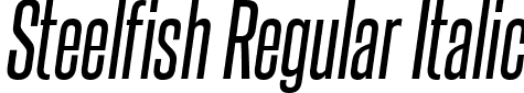 Steelfish Regular Italic font - steelfish rg it.ttf