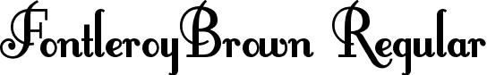 FontleroyBrown Regular font - FONTLERO.TTF